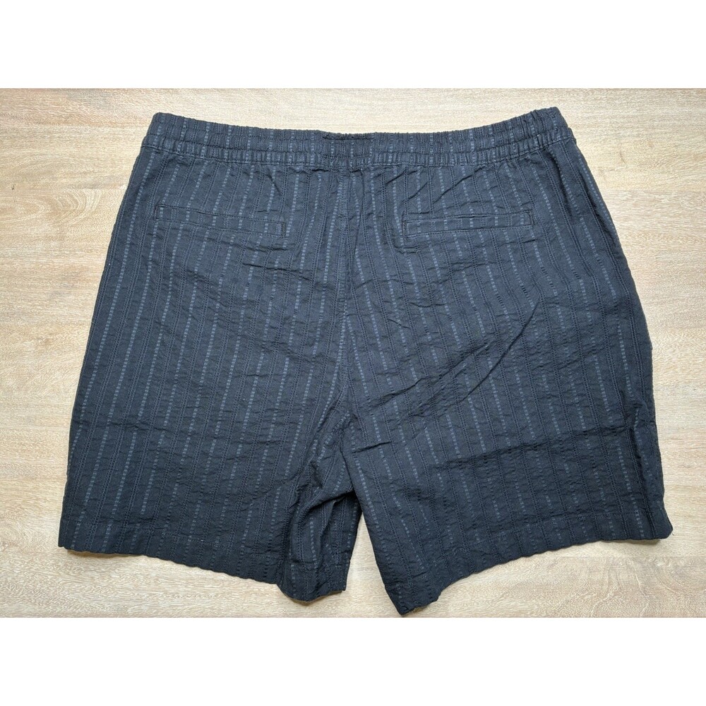 Abercrombie NWT Linen-Blend Pull-On Short 6" Black Striped Men's XL - Picture 6 of 6